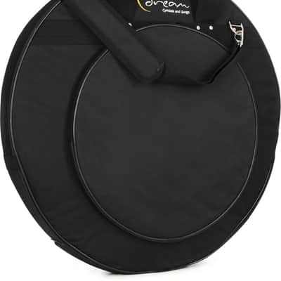 Dream DMHH15 15-inch Dark Matter Hi-hat Cymbals  Bundle with Dream BAG22D Deluxe Cymbal Bag with Dividers - 22-inch image 2