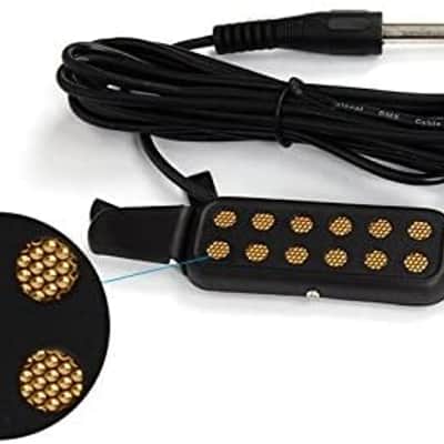 Guitar Pickup Acoustic Electric Transducer for Acoustic Guitar, Cable Length 10' (Gold) image 1