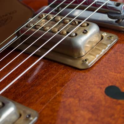 Gretsch  PX 6122 Country Gentleman Thinline Hollow Body Electric Guitar (1960), ser. #35130, original grey hard shell case. image 15