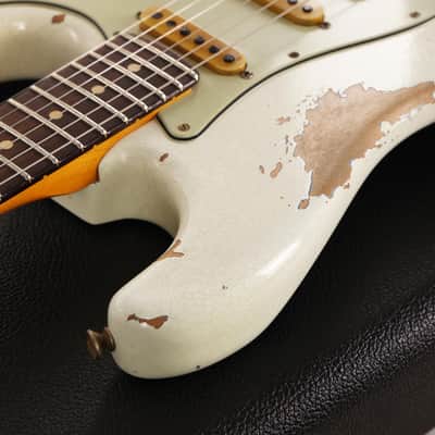 Fender Custom Shop White Lightning Stratocaster HSS Olympic White over Lake Placid Blue 2020 image 9