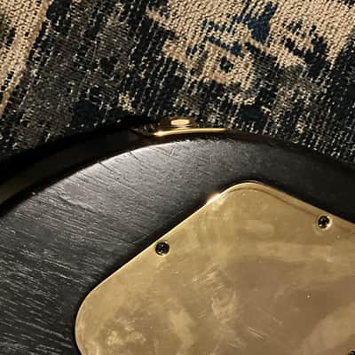 2021 Gibson Demo Shop Les Paul Raven Modified Tribute Flamed Neck Black & Gold image 16