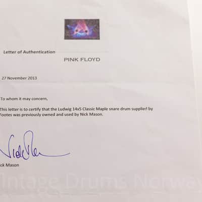 Ludwig Rock / Concert L-482 – Nick Mason’s Personal Snare Drum! image 2