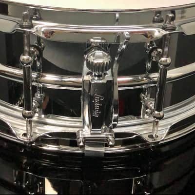 Ludwig LM400T Supraphonic 5x14" 10-Lug Aluminum Snare Drum with Tube Lugs 1999 - Present - Chrome-Plated image 2