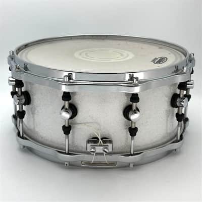 Used Sonor Designer Snare Drum - White Sparkle 14x6.5 - Very Good image 4