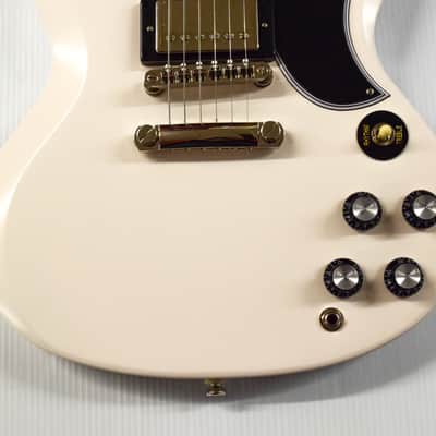 Epiphone '61 Les Paul SG Standard - Aged Classic White image 3