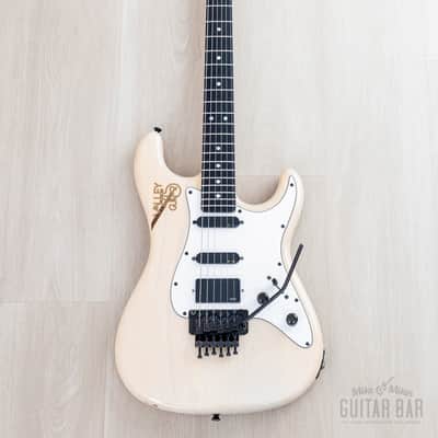1989 Valley Arts M Series Standard 2 Vintage SSH Superstrat Blonde w/ Interlock Neck, EMG & Floyd Rose image 2