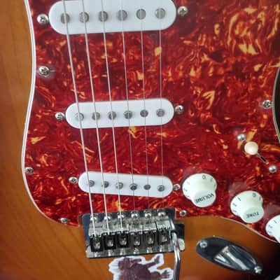 Partscaster Sunburst Strat, Blender Wiring, Stratosphere Texas Blues Pickups,2021 - Sunburst image 2