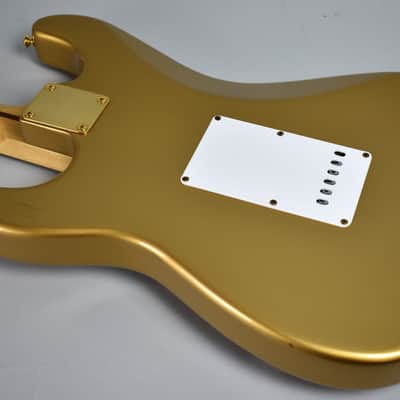Circa 1989 Fender Stratocaster Custom Shop H.L.E Gold '57 RI #313 Guitar w/OSHC image 10