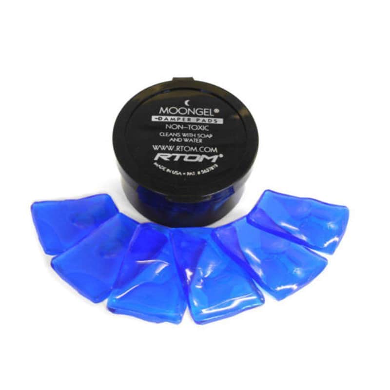 RTOM Moongel Drum Damper Pads - Blue 6-Pack image 1
