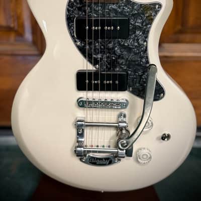 JHG James Hood Guitar SS-101 2017 - Pearl White Metallic image 6