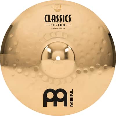 Meinl CLASSICS CUSTOM BRILLIANT 14" MEDIUM HIHAT - CC14MH-B image 5