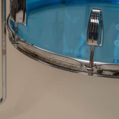 1970s Ludwig Vistalite Tivoli Pattern A 'Big Beat' in Blue/Blue/Blue - 14x22, 16x16, 9x13, 8x12, 5x14sn image 19