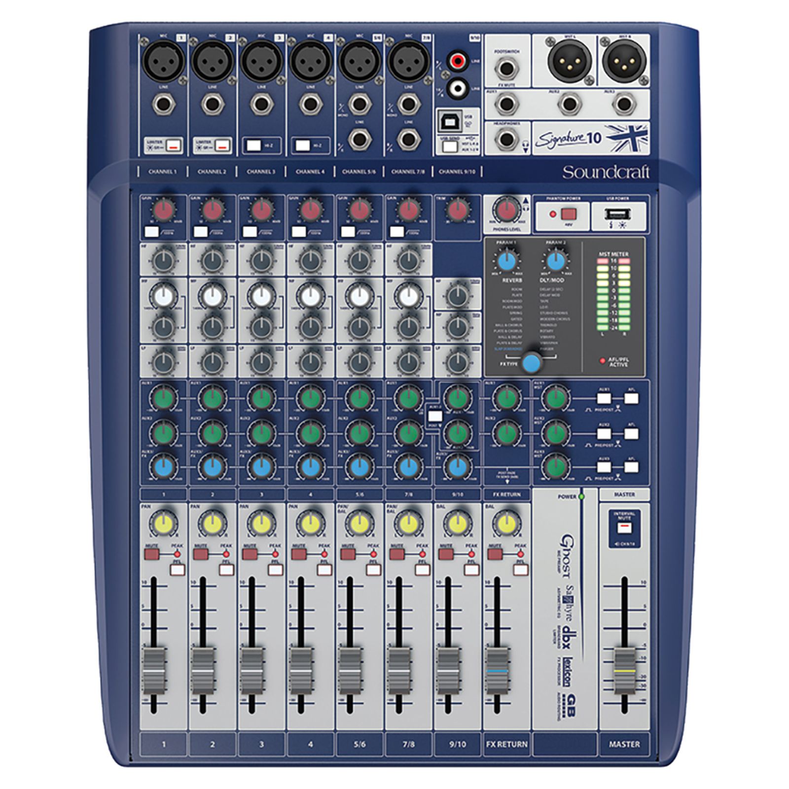 Soundcraft Signature 10 Compact 10-Channel Analog Mixer | Reverb