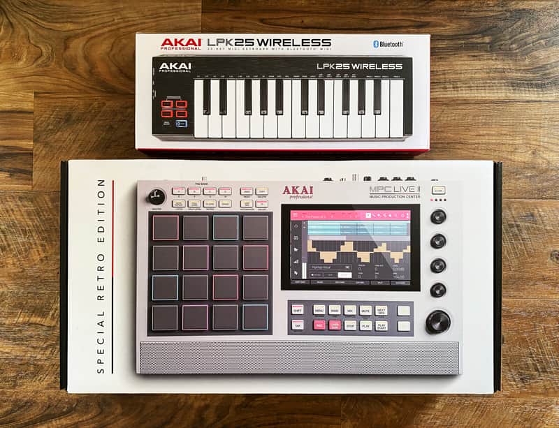 Akai MPC Live II Standalone Sampler / Sequencer Retro Edition w/ LPK25 Midi controller image 1