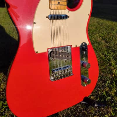 1994 Fender Telecaster MIM squier series red maple rare image 2