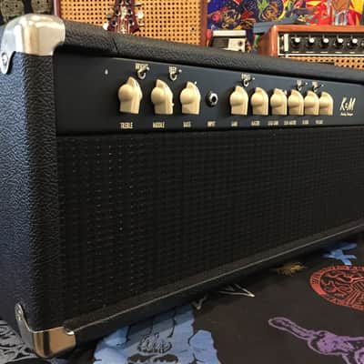 EXTREMELY RARE! Original K&M Analog Designs (PRE-TWO ROCK) Only 3 SUPERNATURAL TONE AMPLIFIERS in Existence with Carlos Santana Specifications 100 Watts
April of 2000
Black TELEX Exterior image 3