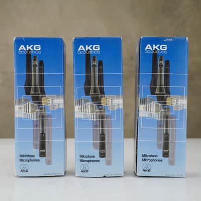 3 AKG D4400 Dynamic Microphones w/ Hosa Ground Lift XLR Adapters #48061 image 6