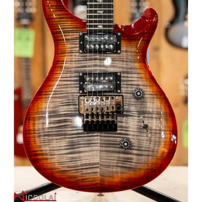 PRS SE Custom 24 Floyd Charcoal Cherry Burst image 1