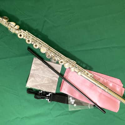 Silver Plated Student Model Flute-Open Hole, C Foot Split E-with Accessories! image 7