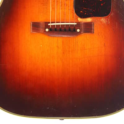 Gibson Southern Jumbo 1943 Banner acoustic guitar - war years, character and the unmistakable Gibson slope-shoulder sound - check video! image 4