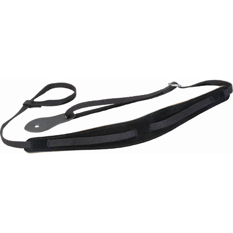 Levy's Black Leather Mandolin Strap 1/2" #M19LUKE-BLK image 1
