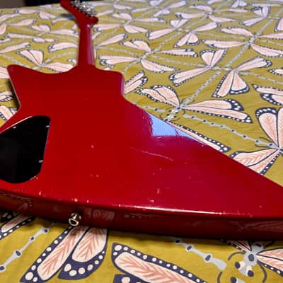 Gibson USA Explorer 1984 with factory Kahler Tremolo Bridge - Ferrari Red image 5