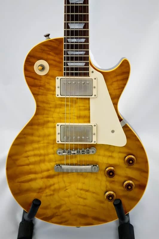 2001 Gibson Les Paul 1958 Reissue (R8) Custom Historic Quilted butterscotch burst image 1