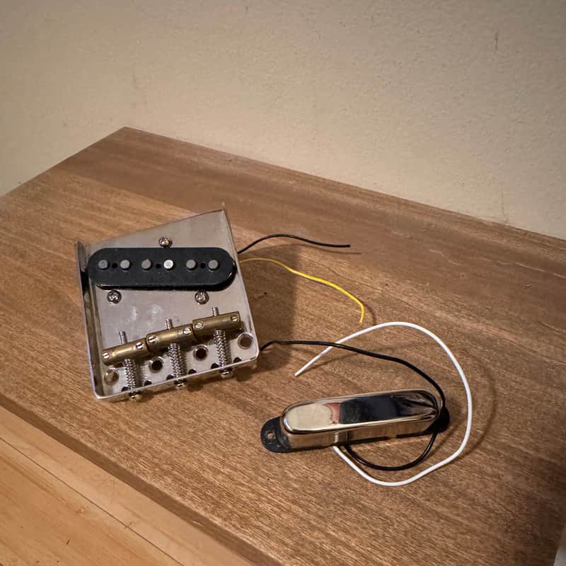 Squier  Classic Vibe  2019 - Chrome Loaded Telecaster Bridge with Brass Saddles image 1