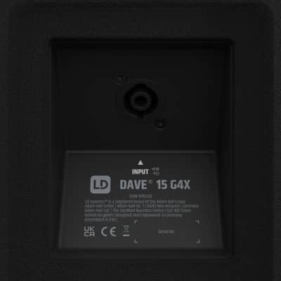 LD Systems DAVE 15 G4X Compact 2.1 Powered PA System With 15" Subwoofer 2060 Watts, Bluetooth Streaming image 10