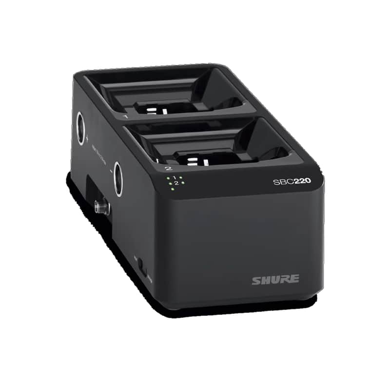 Shure SBC220US Networked 2-Bay Battery Charger with Power Supply image 1