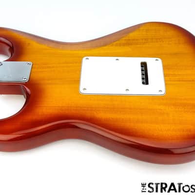 Fender Squier Standard Stratocaster BODY & HARDWARE Strat FMT Flame Top Amber image 3