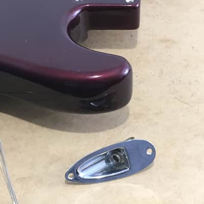 Lefty Vintage 1997-98 Fender Relic Standard Strat Body Guitar Old Wine Red Hardware image 6