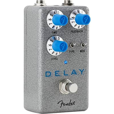Fender Hammertone Delay Effects Pedal 2024 - Gray & Blue image 2