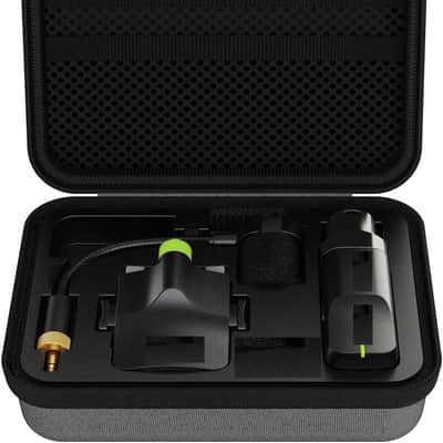 Saxophone Wireless System with Charging Case,Operation Range of 20 Meters,High-Resolution 24- bit/44.1kHz Audio,2.4GHz Wireless Saxophone Microphone image 1