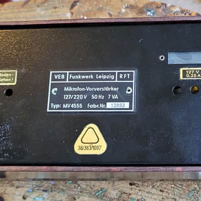 Vintage RFT MV4053 Neumann Gefell Valve tube Mic Microphone Pre Preamp Amp image 4