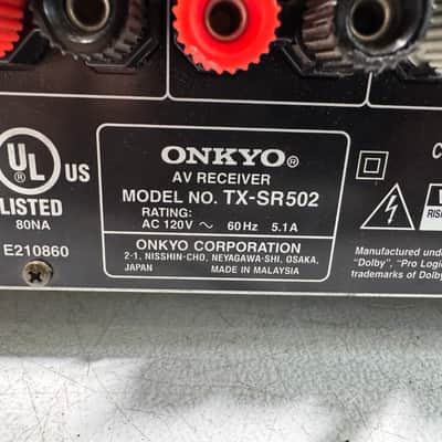 Onkyo TX-SR502 Receiver HiFi Stereo 6.1 Channel Home Theater Vintage Audio AVR image 6