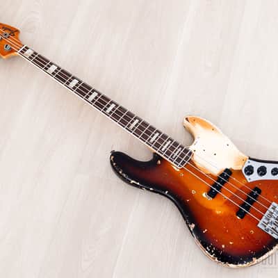 1968 Fender Jazz Bass Sunburst Faux Burst Vintage Bass w/ Case image 12
