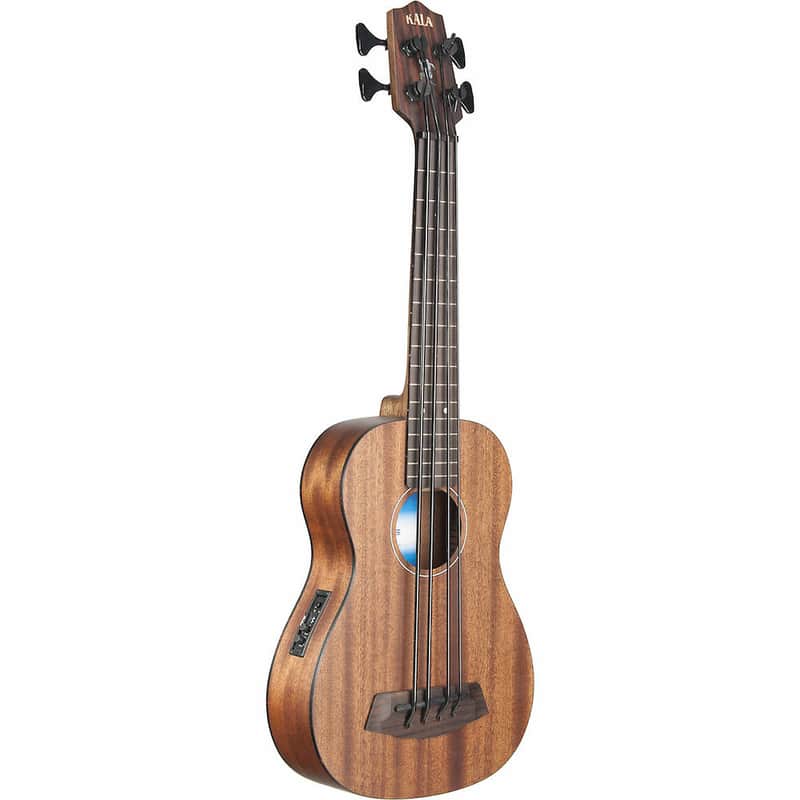 Kala SMHG-FS Fretted All Solid Mahogany U-Bass w/ Case Satin Natural image 1