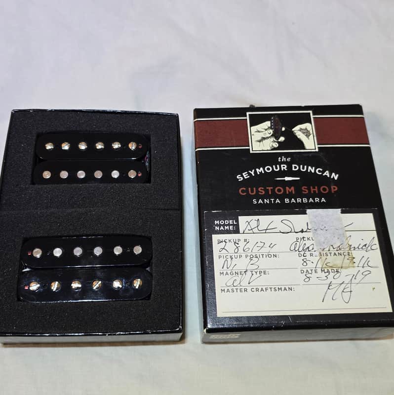 Seymour Duncan Custom Shop Alex Skolnick Humbucker Set 2019 - Black image 1