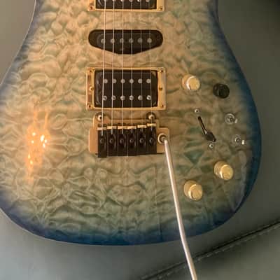 Brian Moore C90P.13 Early 2000’s - Coral Reef or Acid Wash Blue image 1