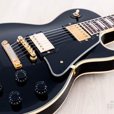 1989 Orville by Gibson Les Paul Custom LPC-EB Black Beauty w/ USA Bill Lawrence Humbuckers image 6