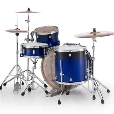 Pearl Decade Maple Kobalt Blue Fade Kit 24x14, 13x9, 16x16 3pc Shell Pack Drum Set Authorized Dealer image 9
