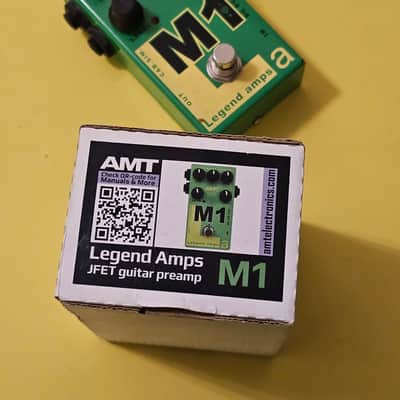 AMT Electronics Legend Amp M1 Distortion 2010s - Green/Yellow image 6