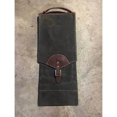 Tackle Instrument Supply Compact Stick Bag Forest Green w/Brown Leather Trim image 1