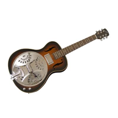 Journey Instruments FR300BE First Class OM Resonator Body Solid African Mahogany Neck 6-String Acoustic-Electric Collapsible Travel Guitar w/Gig Bag image 5