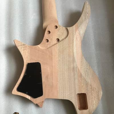 7 String Headless Guitar Mahogany Body with Neck DIY Project image 7