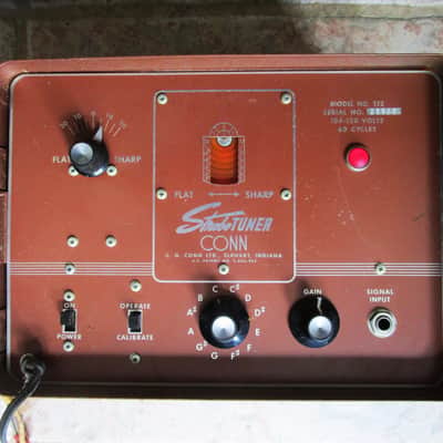 Conn Strobe ST2 Tuner, Electrovoice Mic., Lights Up image 3