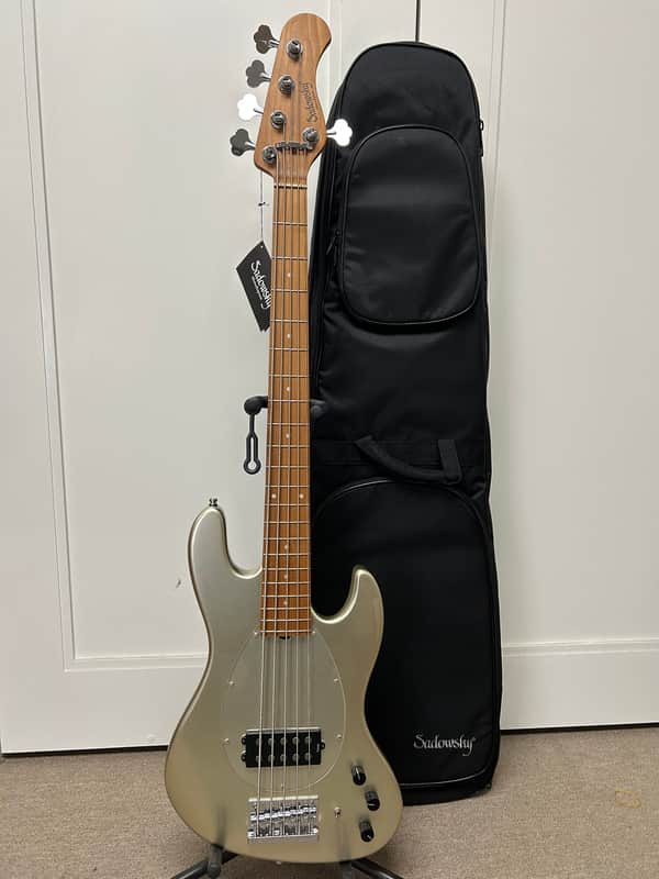 Sadowsky MetroExpress 21-Fret 5 String Vintage M Bass - Champagne Metallic image 1