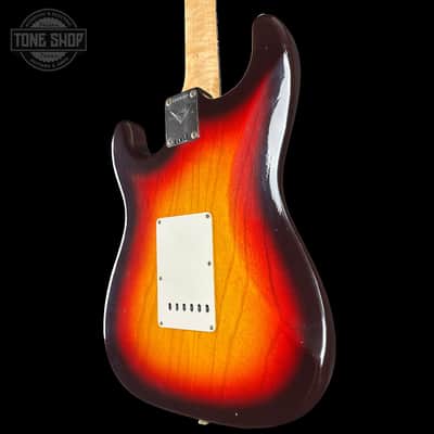 Fender Custom Shop 1963 Stratocaster Journeyman Relic Chocolate 3 Tone Sunburst AAA Maple Neck w/case CZ588787 image 8