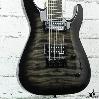 Jackson JS22Q-7 Quilt Top Charcoal Burst 7 String w/ Bag image 2